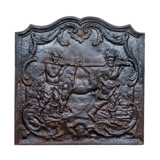 Antique French Iron Fireback (FA-FDHR)