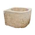 Antique French Limestone Corner Vessel (V-RDGN)
