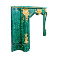 Antique French Malachite Crystal Marble Mantel (MCH1078)