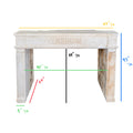 Antique French Limestone Mantel (M-XSGF)