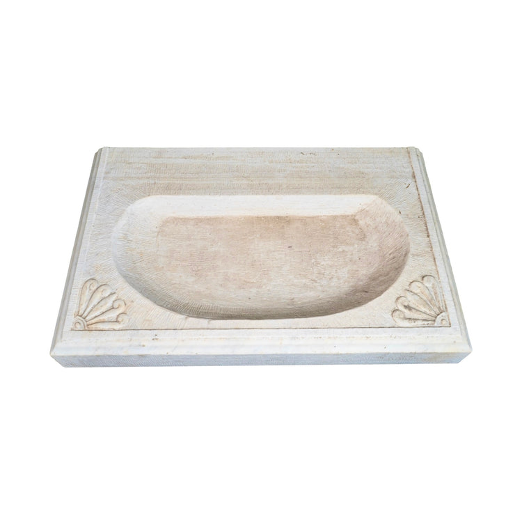 Antique French White Marble Sink (S-PDLM)