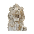 Pair of Antique French Marble Lions on Plinth Bases (GE-ZDXF)