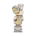 Contemporary French Reconstituted Stone Putti Statue (GE-BSAY)