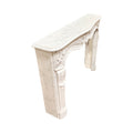 Antique French Carrara Marble Mantel (M-TFDS)