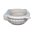 Antique French White Carrara Marble Sink (S-KQBT)
