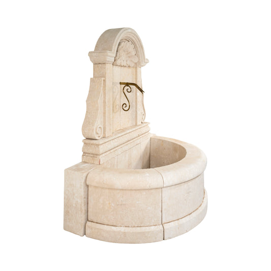 Contemporary French Limestone Wall Fountain (FO41)
