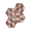 Reclaimed French Encaustic Hexagonal Geometric Concrete Tile (ET-FL8333)