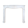 Antique French Carrara Marble Mantel (M-DZSN)