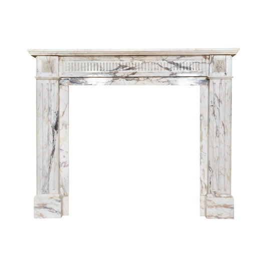 Italian Arabescato Corchia Marble Mantel (M-HNPW)