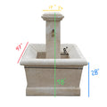 Contemporary French Limestone Central Fountain (FO14)