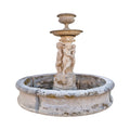 Antique French Limestone Central Fountain (F-TDML)