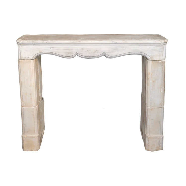 Antique French Limestone Mantel (M-ZQKJ)