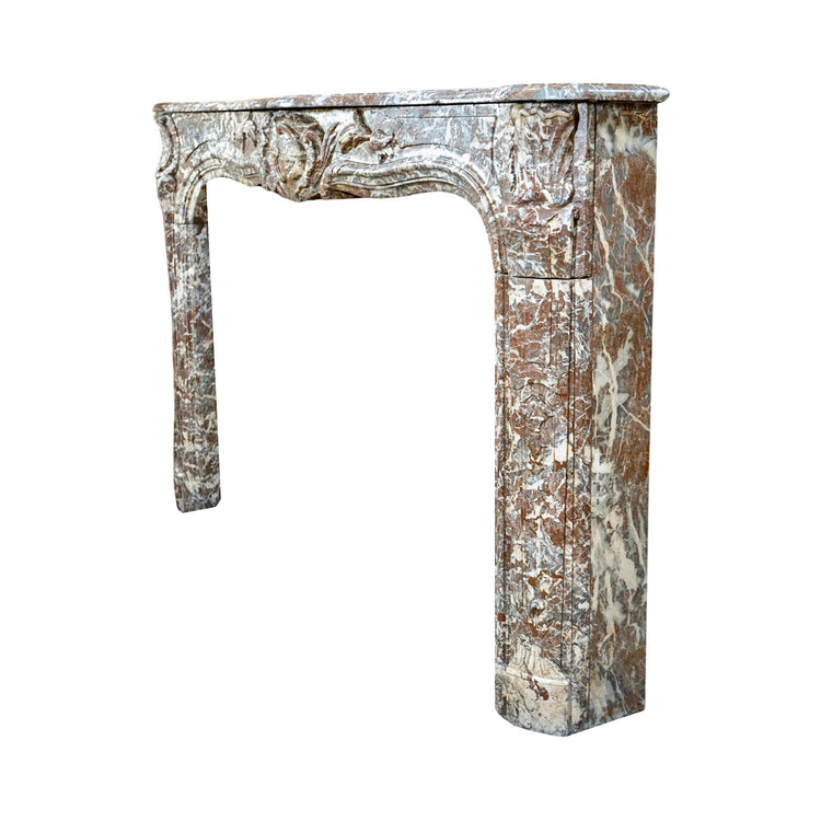 French Ardennes Grey Marble Mantel