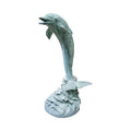 Pair of French Bronze Dolphin Sculpture Fountain (F-CRFA)