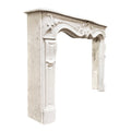Antique French Carrara Marble Mantel (M-TFDS)