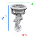 Contemporary French Limestone Putti Sculpture Planter (GE-CUMS)