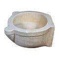 Antique French White Carrara Marble Sink (S-CFDL)