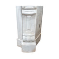 Antique French White Veined Carrara Marble Mantel (M-XVAR)