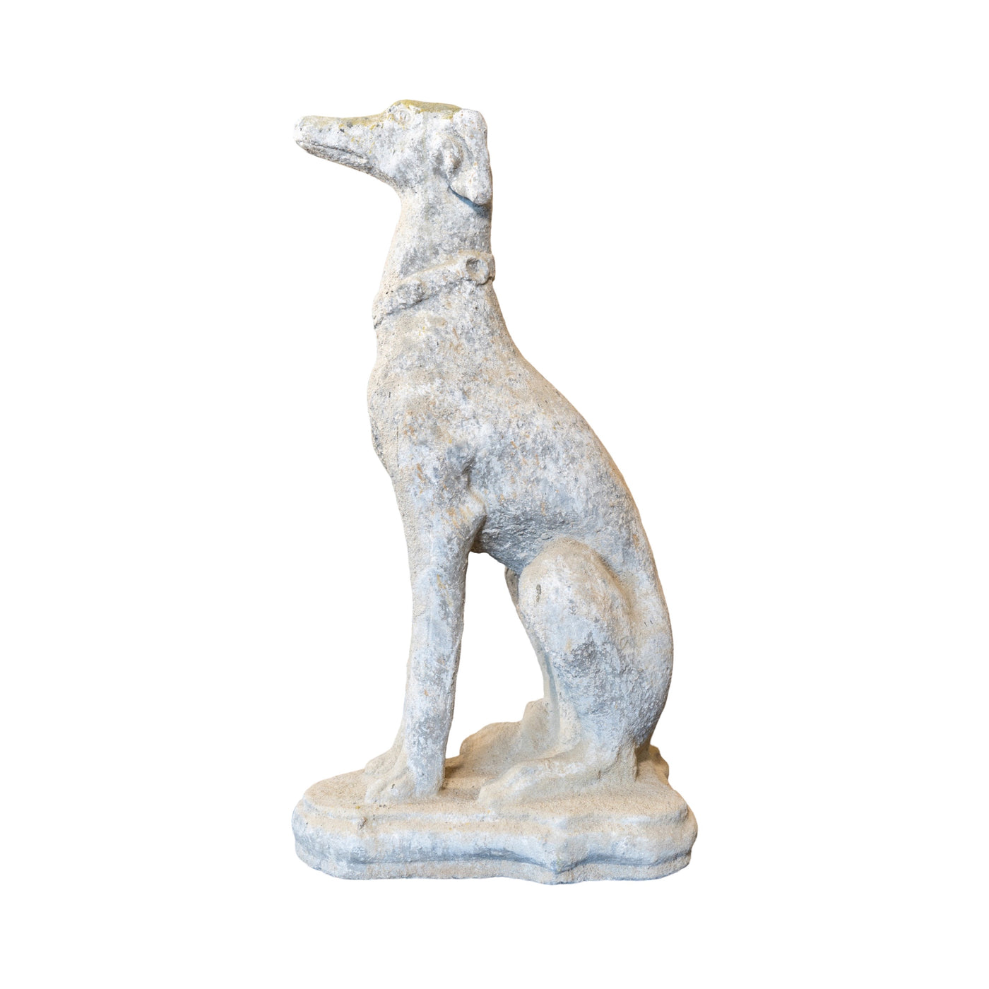 Contemporary French Reconstituted Stone Greyhound Statue (GE-TZWQ)