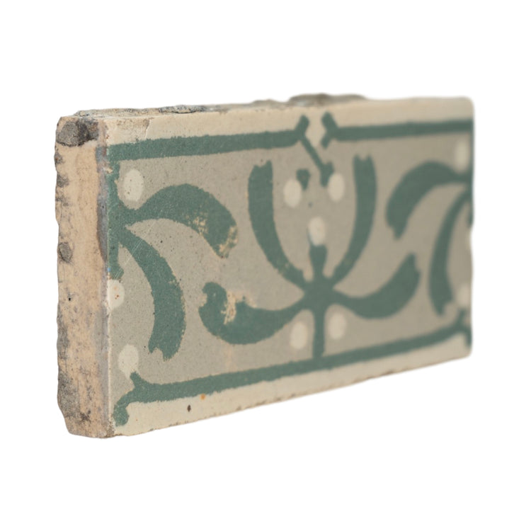 Reclaimed French Encaustic Concrete Border Tile