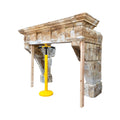Antique French Limestone Mantel (M-WCFK)