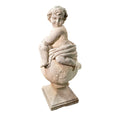 Contemporary French Limestone Putti Sculpture (GE-ZEAV)