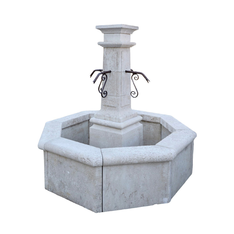 Contemporary French Limestone Central Fountain (FO115)