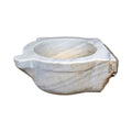 Antique French White Carrara Marble Sink (S-FHMG)