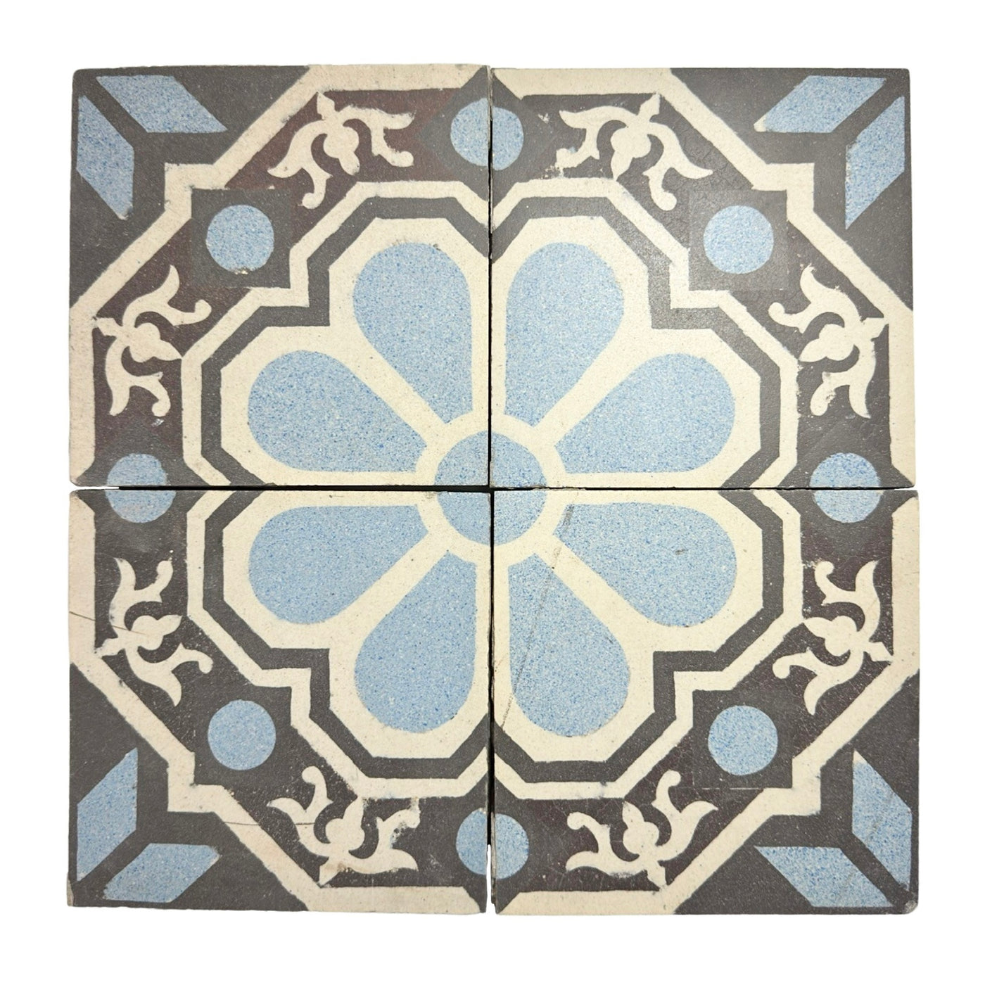 Reclaimed French Encaustic Concrete Tile (ET-HZNC)