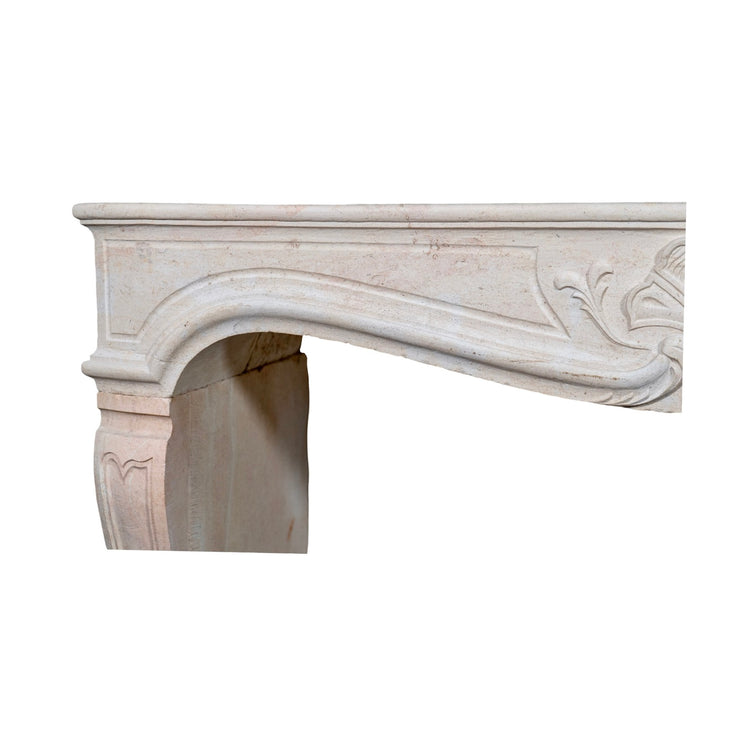 Contemporary French Travertine Mantel (LCH388)