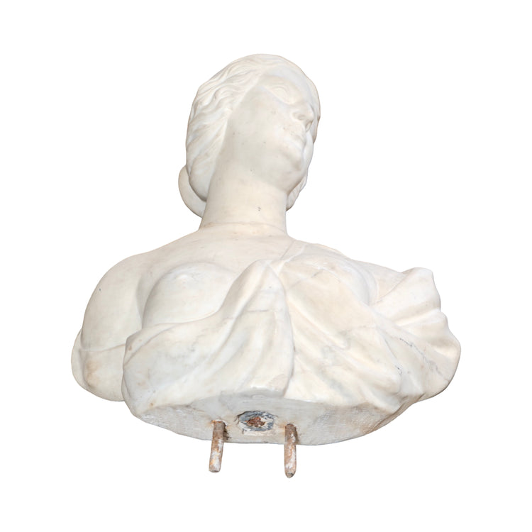 Antique Italian Carrara Marble Bust (HD-XVCE)