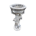 Contemporary French Limestone Putti Sculpture Planter (GE-CUMS)