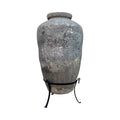 Antique French Limestone Garden Jar Vessel