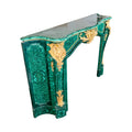 Antique French Malachite Crystal Marble Mantel (MCH1078)
