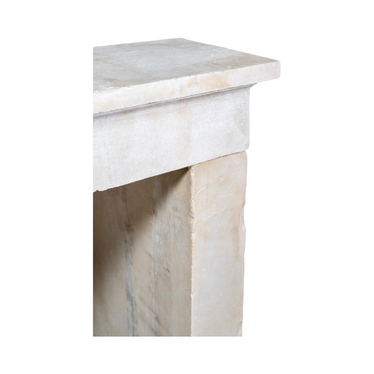 Antique Antique French Limestone Farmhouse Mantel