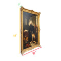 Antique French Wooden-Framed Religious Oil Painting (HD-LPWR)