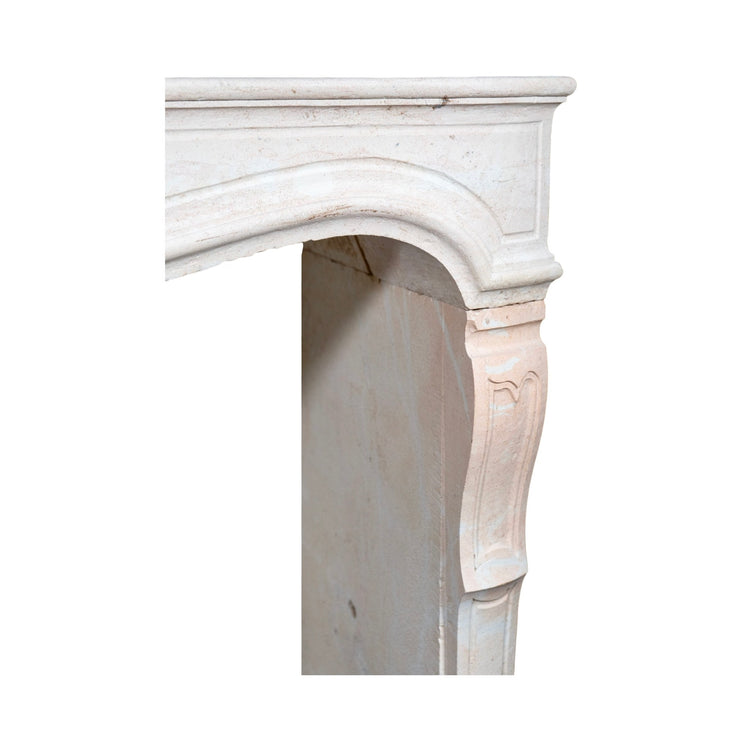 Contemporary French Travertine Mantel (LCH388)