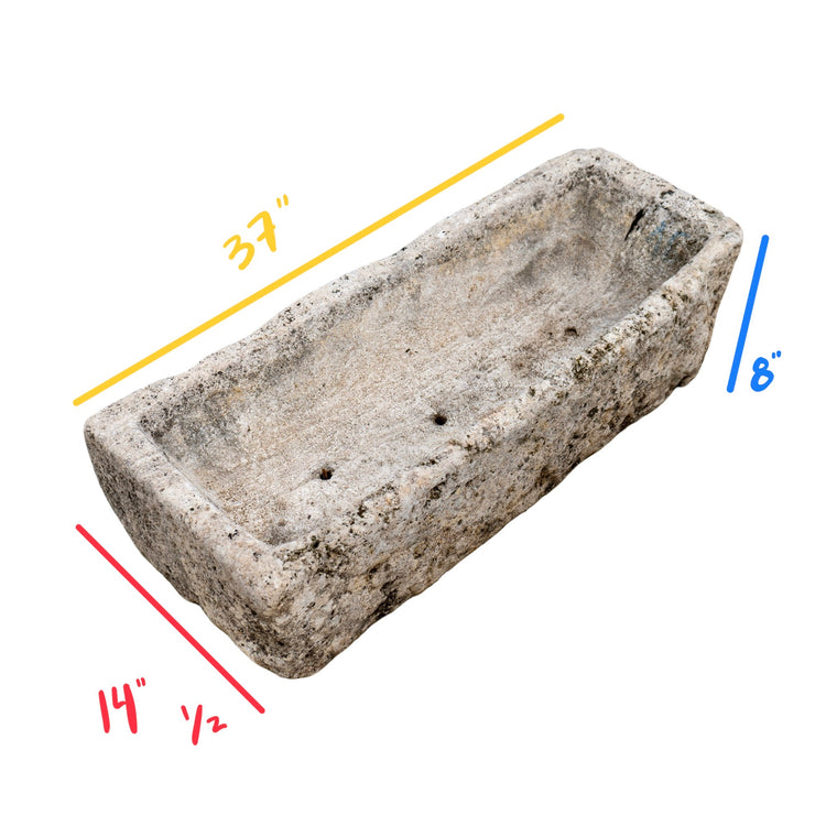 French Burgundy Limestone Trough (T-SZCV)