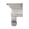 Antique French Limestone Mantel (M-FQCW)