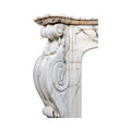 Antique French Statuario Marble Mantel (M-XHZV)