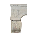 Antique French Limestone Mantel (M-WDVM)