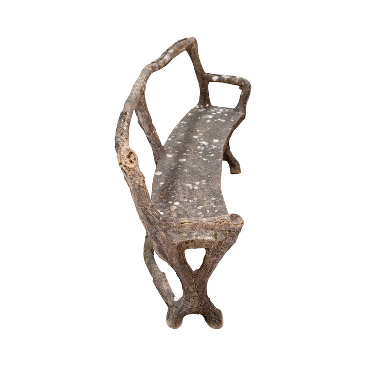 Antique French Faux Bois Bench (GE-WFCK)