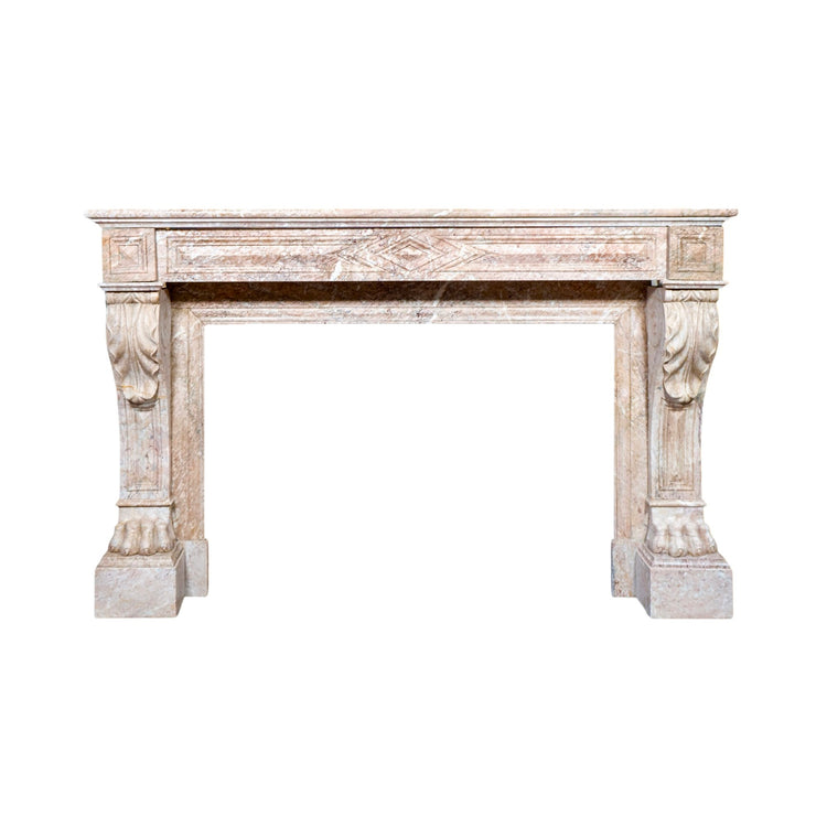 Antique French Balacet Marble Mantel (M30151)