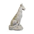 Pair of Contemporary French Reconstituted Stone Doberman Statues (GE-RZPV)