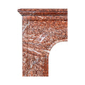 Antique French Rouge Griotte Marble Mantel (M30100)