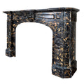 Antique Italian Portoro Black Marble Mantel (M-SALG)