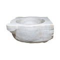 Antique French White Carrara Marble Sink (S-LNQP)