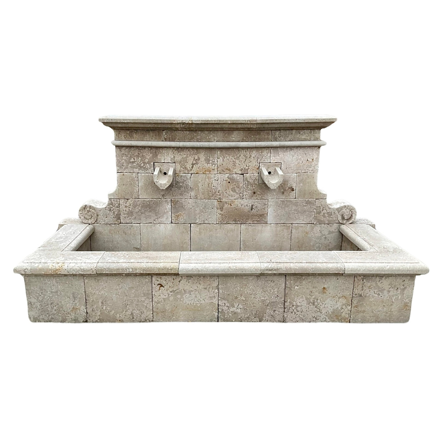 Contemporary French Limestone Wall Fountain (FO131)