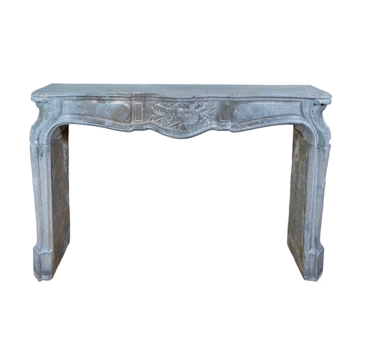 Antique Belgian Bluestone Mantel