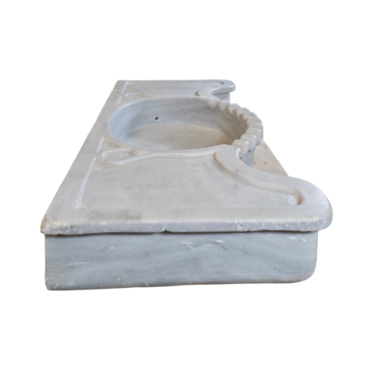 Greek White Carrara Marble Sink